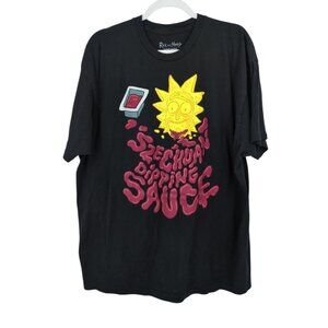 Rick and Morty Szechuan Dipping Sauce T-Shirt Adult‎ Swim Men's 2X Short Sleeve